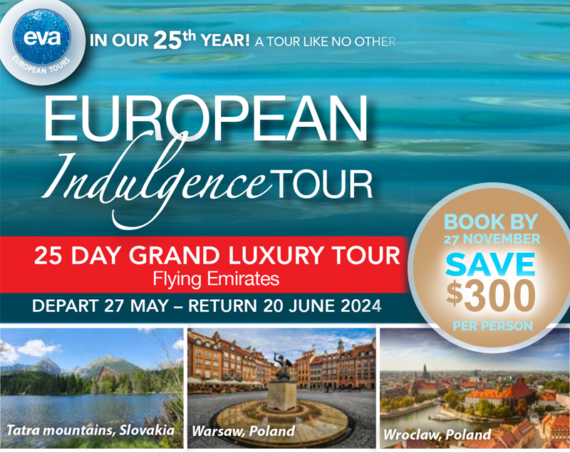 HEADER for European Indulgence Tour 2024